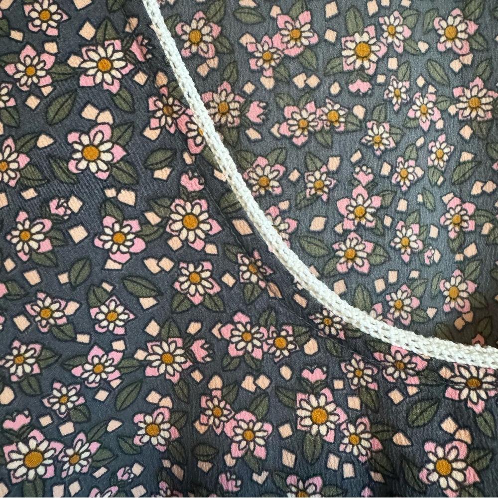 Natural Life Women's Floral Print Boho Peasant Cottagecore Juliette Maxi Dress M - Picture 8 of 10